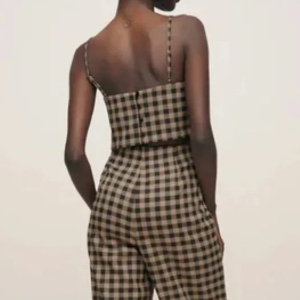 Reformation Brown and Black Checkered Top & Bottom - Picture 3 of 6